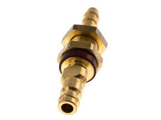 Brass DN 5 Brown-Coded Air Coupling Plug 6 mm Hose Pillar Bulkhead