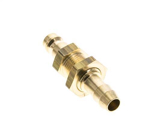 Brass DN 5 Air Coupling Plug 8 mm Hose Pillar Bulkhead