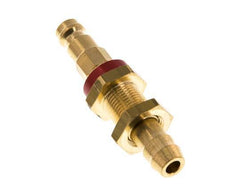 Brass DN 5 Red-Coded Air Coupling Plug 9 mm Hose Pillar Bulkhead
