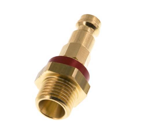 Brass DN 5 Red-Coded Air Coupling Plug G 1/4 inch Male