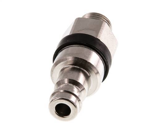 Nickel-plated Brass DN 5 Black Air Coupling Plug G 1/8 inch Male