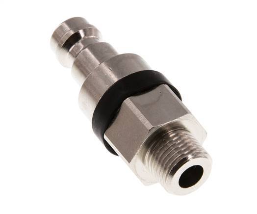 Nickel-plated Brass DN 5 Black Air Coupling Plug G 1/8 inch Male