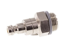 Nickel-plated Brass DN 5 Air Coupling Plug G 3/8 inch Male Double Shut-Off
