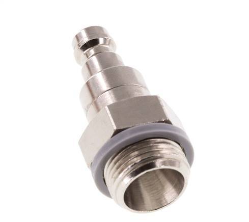 Nickel-plated Brass DN 5 Air Coupling Plug G 3/8 inch Male Double Shut-Off