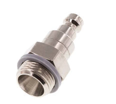 Nickel-plated Brass DN 5 Air Coupling Plug G 3/8 inch Male Double Shut-Off