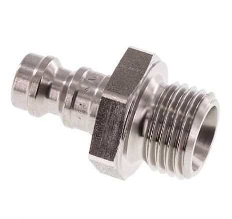 Stainless steel DN 5 Air Coupling Plug G 1/4 inch Male