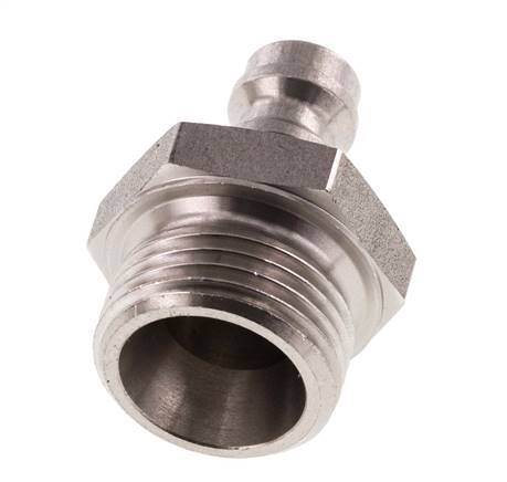 Stainless steel DN 5 Air Coupling Plug G 3/8 inch Male