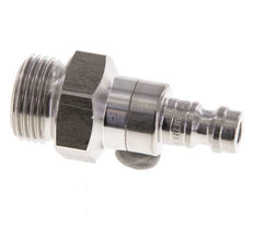 Acoplamiento de aire de acero inoxidable DN 5 Enchufe de doble cierre macho de 3/8 pulgadas