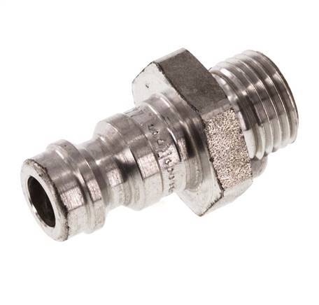 Stainless Steel 316L DN 5 Air Coupling Plug G 1/8 inch Male