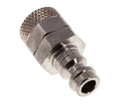 Stainless Steel 316L DN 5 Air Coupling Plug 6x8 mm Union Nut
