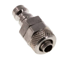 Stainless Steel 316L DN 5 Air Coupling Plug 6x8 mm Union Nut