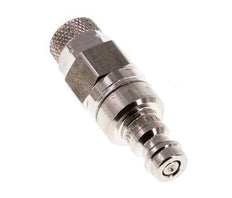 Stainless Steel 316L DN 5 Air Coupling Plug 4x6 mm Union Nut Double Shut-Off