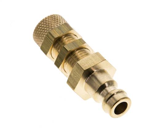 Acoplamiento de aire de latón DN 5 Tuerca de unión de 4x6 mm Mampara