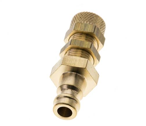 Acoplamiento de aire de latón DN 5 Tuerca de unión de 4x6 mm Mampara