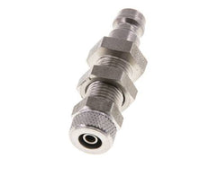 Stainless steel DN 5 Air Coupling Plug 4x6 mm Union Nut Bulkhead