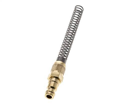 Brass DN 5 Air Coupling Plug 4x6 mm Union Nut Bend-Protect [2 Pieces]