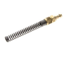 Brass DN 5 Air Coupling Plug 6x8 mm Union Nut Bend-Protect