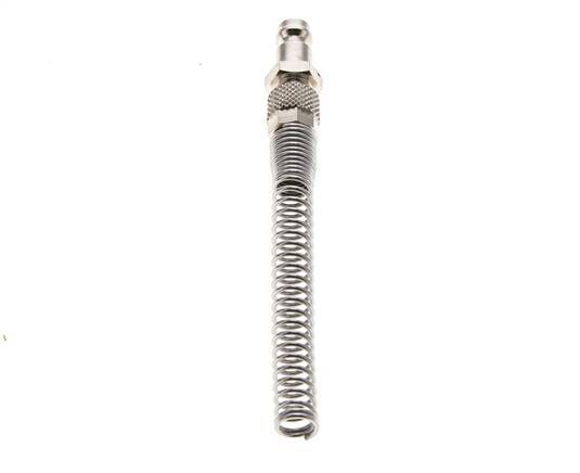 Nickel-plated Brass DN 5 Air Coupling Plug 4x6 mm Union Nut Bend-Protect [2 Pieces]
