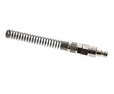 Nickel-plated Brass DN 5 Air Coupling Plug 6x8 mm Union Nut Bend-Protect Double Shut-Off