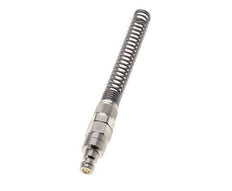 Nickel-plated Brass DN 5 Air Coupling Plug 6x8 mm Union Nut Bend-Protect Double Shut-Off