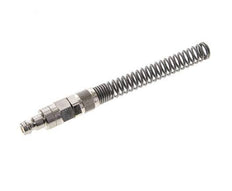 Nickel-plated Brass DN 5 Air Coupling Plug 6x8 mm Union Nut Bend-Protect Double Shut-Off