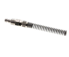 Nickel-plated Brass DN 5 Air Coupling Plug 6x8 mm Union Nut Bend-Protect Double Shut-Off