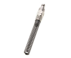 Nickel-plated Brass DN 5 Air Coupling Plug 6x8 mm Union Nut Bend-Protect Double Shut-Off