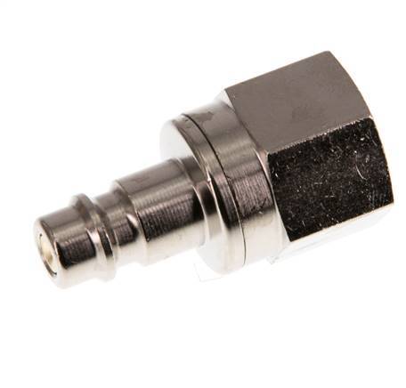Nickel-plated Brass DN 7.2 (Euro) Air Coupling Plug G 3/8 inch Female Double Shut-Off
