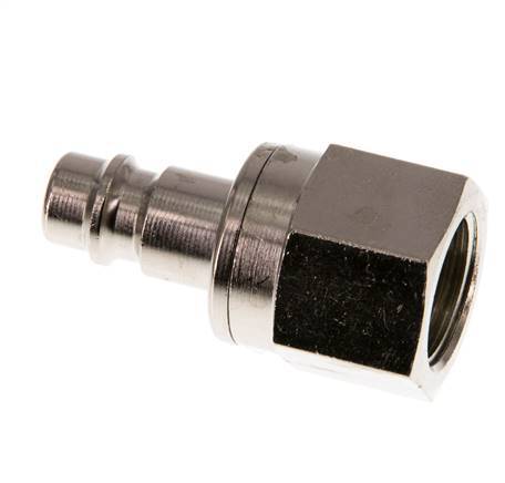 Nickel-plated Brass DN 7.2 (Euro) Air Coupling Plug G 3/8 inch Female Double Shut-Off