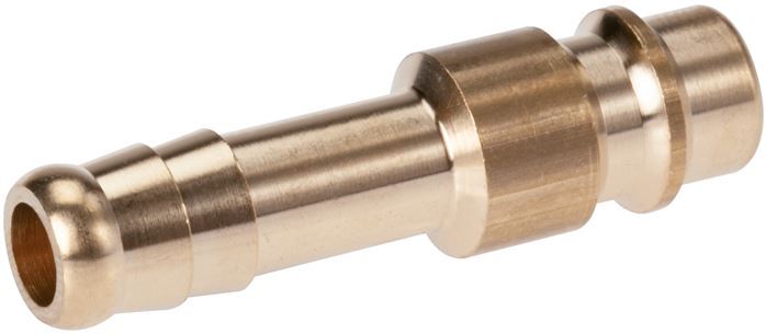 Brass DN 7.2 (Euro) Air Coupling Plug 9 mm Hose Pillar [5 Pieces]