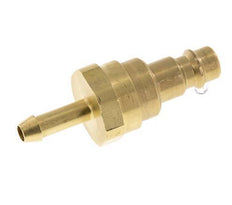 Brass DN 7.2 (Euro) Air Coupling Plug 6 mm Hose Pillar with Check Valve