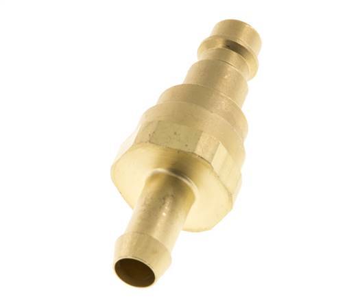 Brass DN 7.2 (Euro) Air Coupling Plug 9 mm Hose Pillar with Check Valve