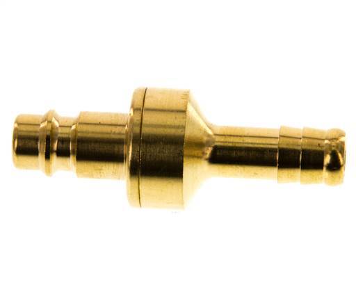 Brass DN 7.2 (Euro) Air Coupling Plug 10 mm Hose Pillar Double Shut-Off