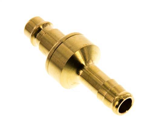 Brass DN 7.2 (Euro) Air Coupling Plug 10 mm Hose Pillar Double Shut-Off