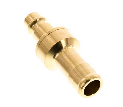 Brass DN 7.2 (Euro) Air Coupling Plug 13 mm Hose Pillar Double Shut-Off