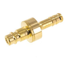 Brass DN 7.2 (Euro) Air Coupling Plug 8 mm Hose Pillar Double Shut-Off