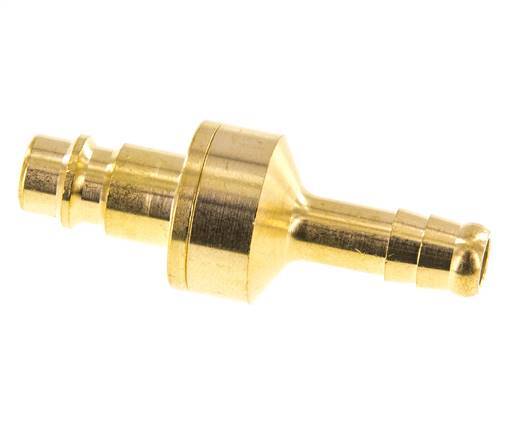 Brass DN 7.2 (Euro) Air Coupling Plug 8 mm Hose Pillar Double Shut-Off