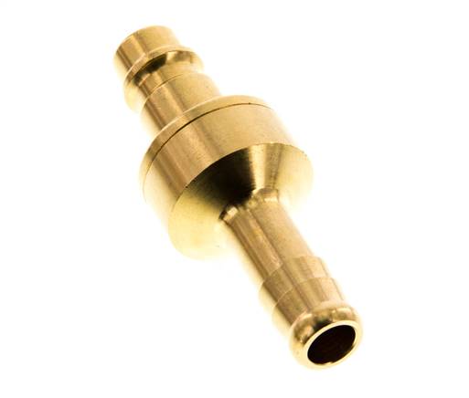 Latón DN 7.2 (Euro) Enchufe de acoplamiento de aire 9 mm Pilar de manguera Doble cierre