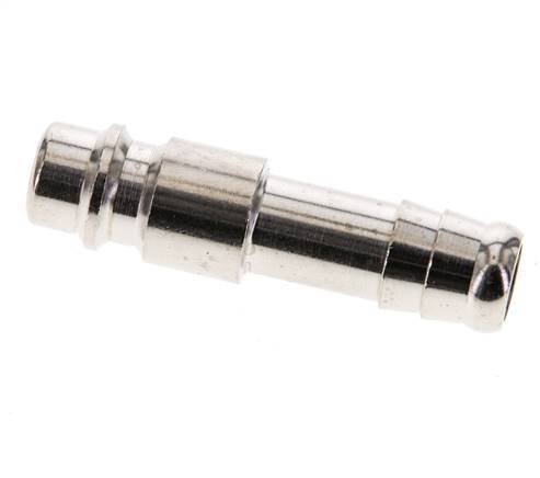 Nickel-plated Brass DN 7.2 (Euro) Air Coupling Plug 10 mm Hose Pillar [2 Pieces]