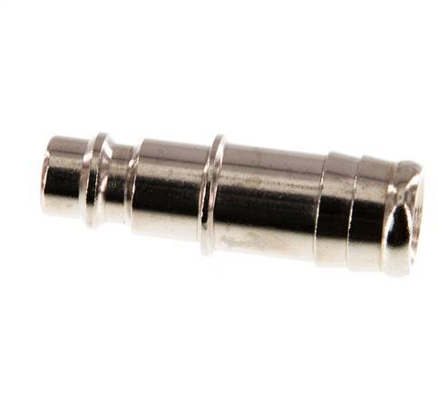 Nickel-plated Brass DN 7.2 (Euro) Air Coupling Plug 13 mm Hose Pillar [2 Pieces]