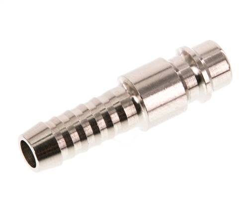 Nickel-plated Brass DN 7.2 (Euro) Air Coupling Plug 8 mm Hose Pillar [2 Pieces]