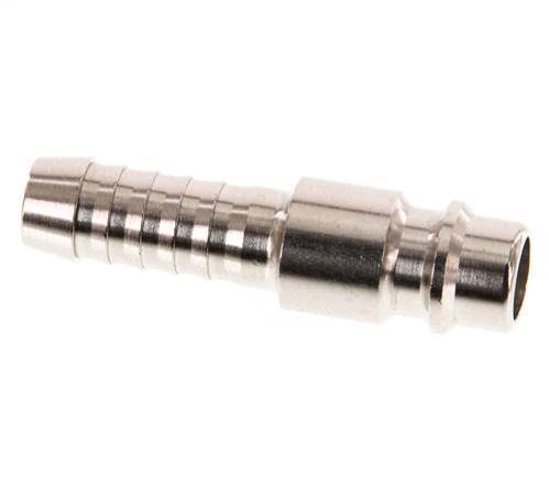 Nickel-plated Brass DN 7.2 (Euro) Air Coupling Plug 8 mm Hose Pillar [2 Pieces]