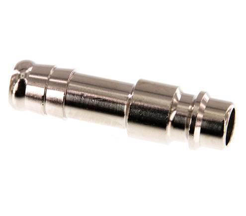 Nickel-plated Brass DN 7.2 (Euro) Air Coupling Plug 9 mm Hose Pillar [2 Pieces]