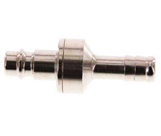 Nickel-plated Brass DN 7.2 (Euro) Air Coupling Plug 10 mm Hose Pillar Double Shut-Off