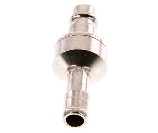 Nickel-plated Brass DN 7.2 (Euro) Air Coupling Plug 10 mm Hose Pillar Double Shut-Off