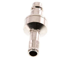 Nickel-plated Brass DN 7.2 (Euro) Air Coupling Plug 10 mm Hose Pillar Double Shut-Off
