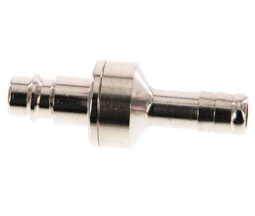 Nickel-plated Brass DN 7.2 (Euro) Air Coupling Plug 9 mm Hose Pillar Double Shut-Off