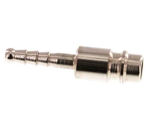 Hardened steel DN 7.2 (Euro) Air Coupling Plug 4 mm Hose Pillar [2 Pieces]