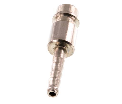 Hardened steel DN 7.2 (Euro) Air Coupling Plug 4 mm Hose Pillar [2 Pieces]