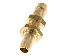 Brass DN 7.2 (Euro) Air Coupling Plug 10 mm Hose Pillar Bulkhead